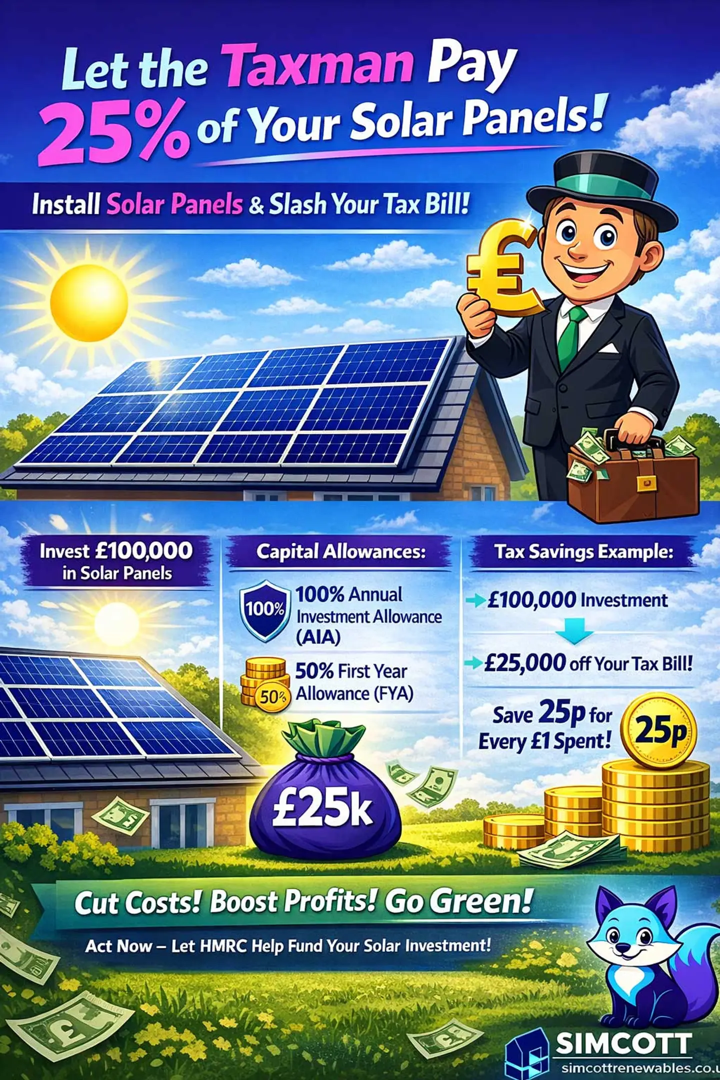 Install Solar Panels & Slash your Tax Bills