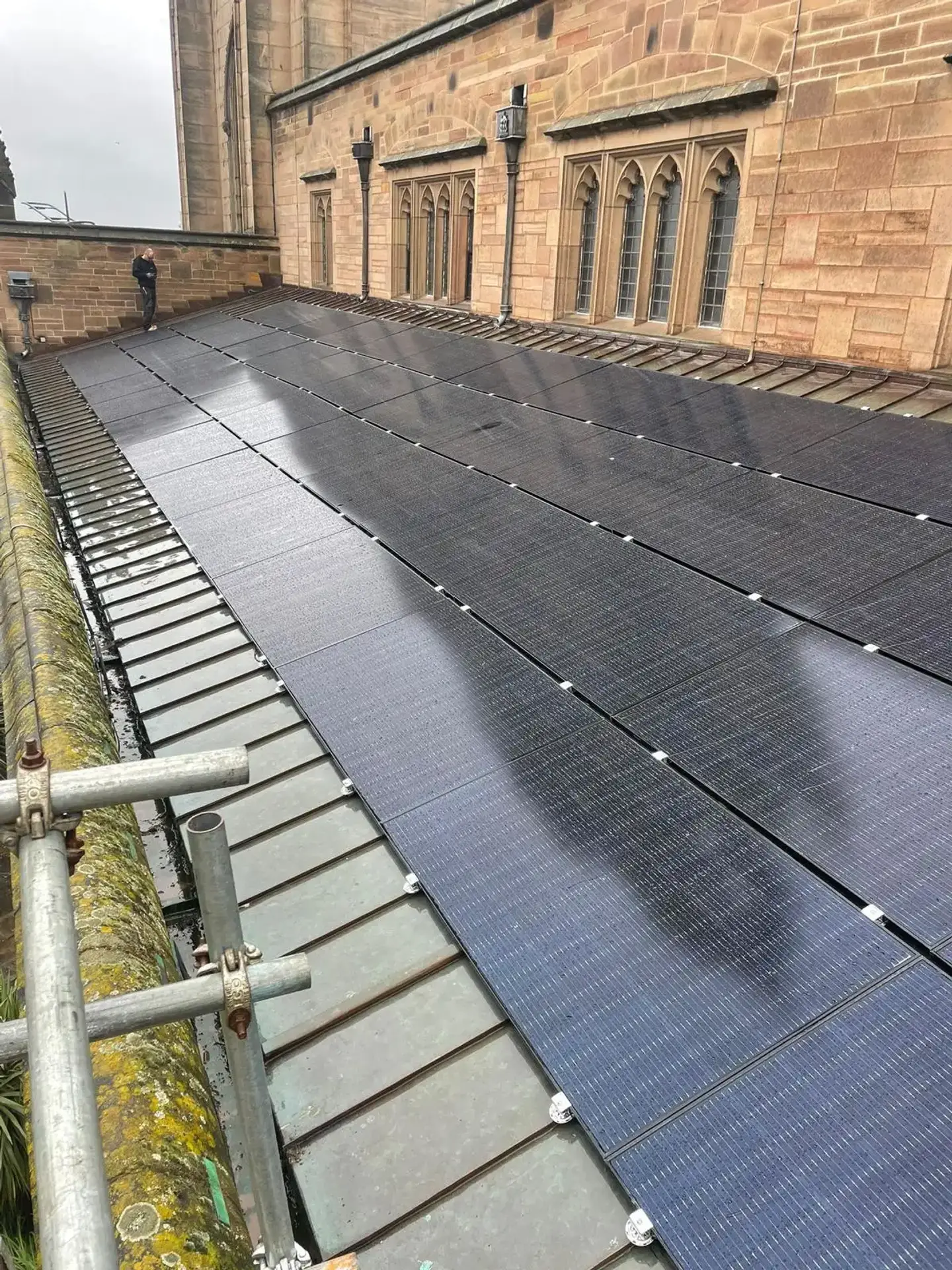 Solar Panel Installation at Our Lady and Saint Nicholas Church, Liverpool